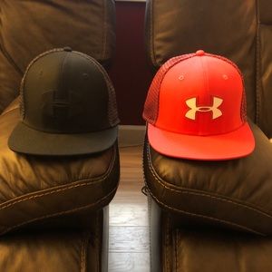 (2) Under Armour snap backs